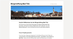 Desktop Screenshot of buergerstiftung-toelz.de