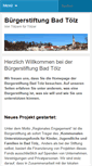 Mobile Screenshot of buergerstiftung-toelz.de