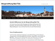 Tablet Screenshot of buergerstiftung-toelz.de